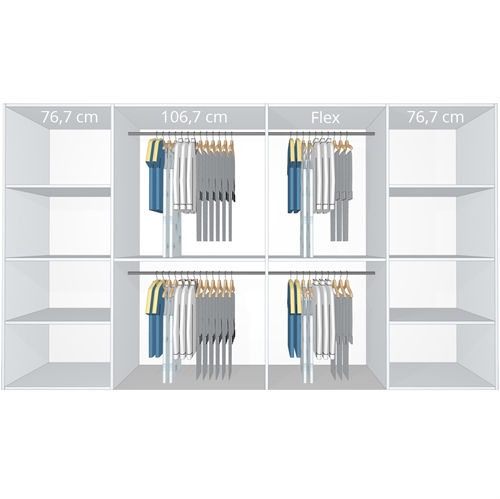 Inventar fra bredde 340 cm til 360 cm - Kitchn - Model A